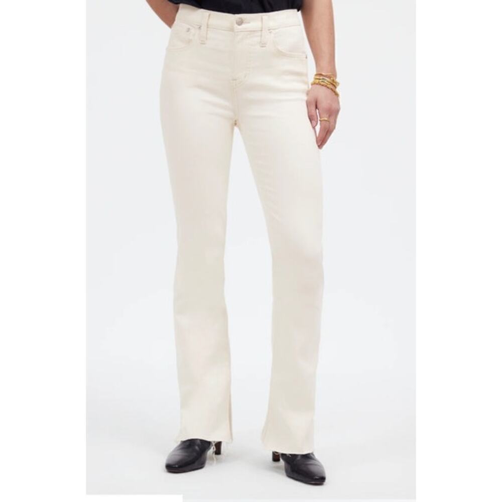 Madewell Kick Out Jeans Full Length Ecru NWT 33